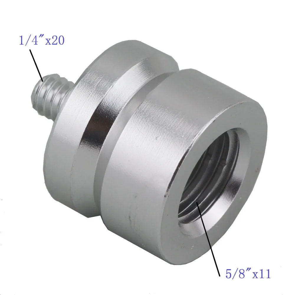 

Metal Adapter ( 1/4"x20 male thread to 5/8x11 female thread. )