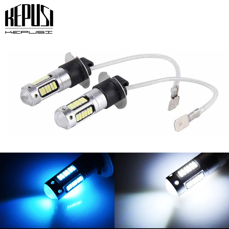 2X H3 Fog Lamp LED Auto High Power LED Car Bulbs 4014 DRL Daytime Running External