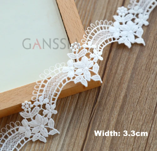 1yard Width:3.3cm Stylish Floret design Lace Water Soluble Lace Trimming  Garment accessories Scrapbooking (ss-4789) - AliExpress