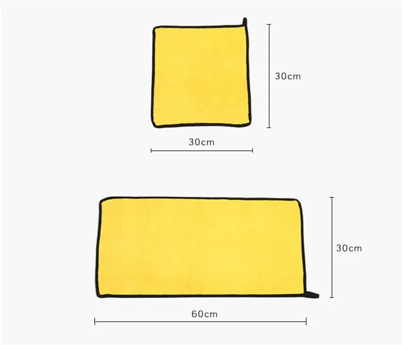 Полотенце из микрофибры для мытья автомобиля, кухонные синие тряпки для чистки, полировки, сушки, впитывающие салфетки для мытья посуды, домашняя одежда