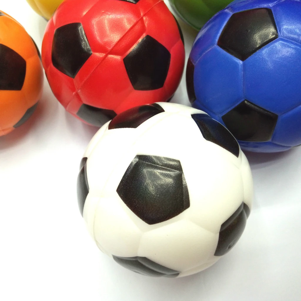 12Pcs/Lot Solid Football PU Sponge Ball Release Pressure Pet Chew Activity for Children Kids Play Fun Outdoor Indoor Toy