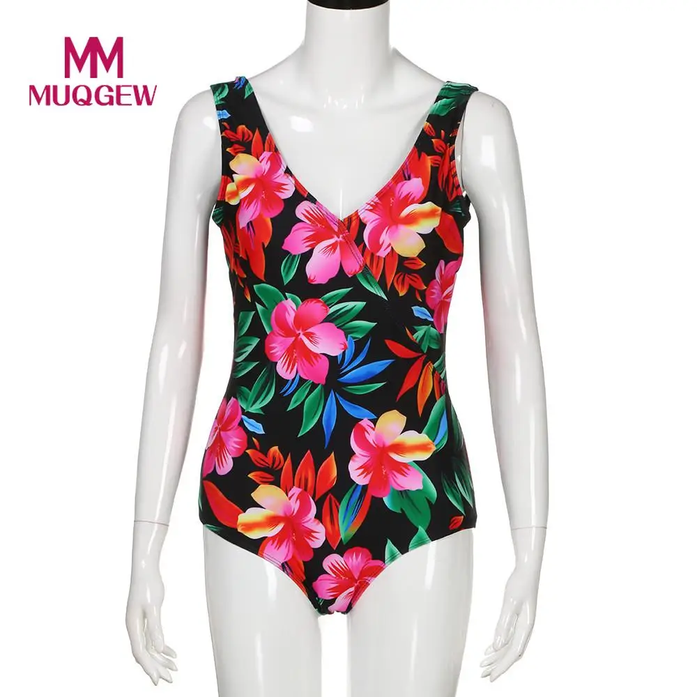 MUQGEW High Quality Smooth Women's Backless Bathing Suit Plus Size Swimwear 2018 Summer Large