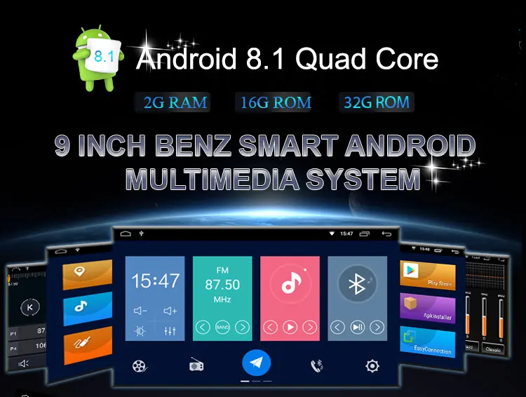 Cheap 9 Inch Android 9.0 Car Radio Stereo Systemr Navigation For Mercedes Benz smart Fortwo WIFI GPS Multimedia TPMS BT Carplay 6