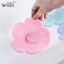 Силиконовый в форме цветка канализационный фильтр для раковины в ванную комнату инструмент для слива пола фиксатор для волос ловушка кухонные инструменты