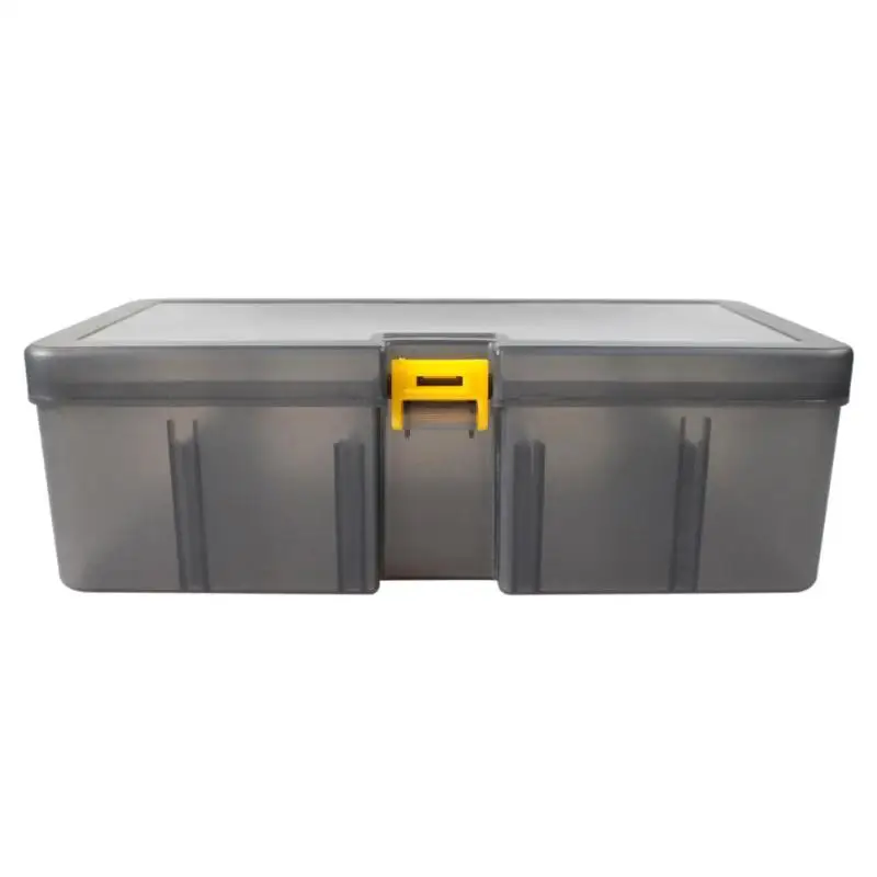 

Practical New Plastic Dual Layer Waterproof Fishing Tackle Box Lures Bait Storage Case Cover Organizer Container Accessories