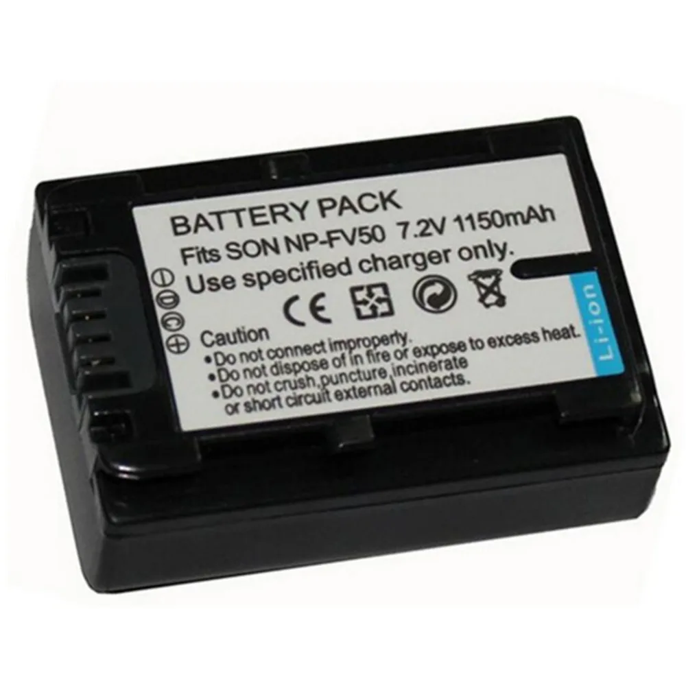 1 шт. 1150 мАч NPFV50 NP FV50 с одной Батарея Зарядное устройство для Sony sr21 sr68 sr78 sr88 SX15 SX20 sx21