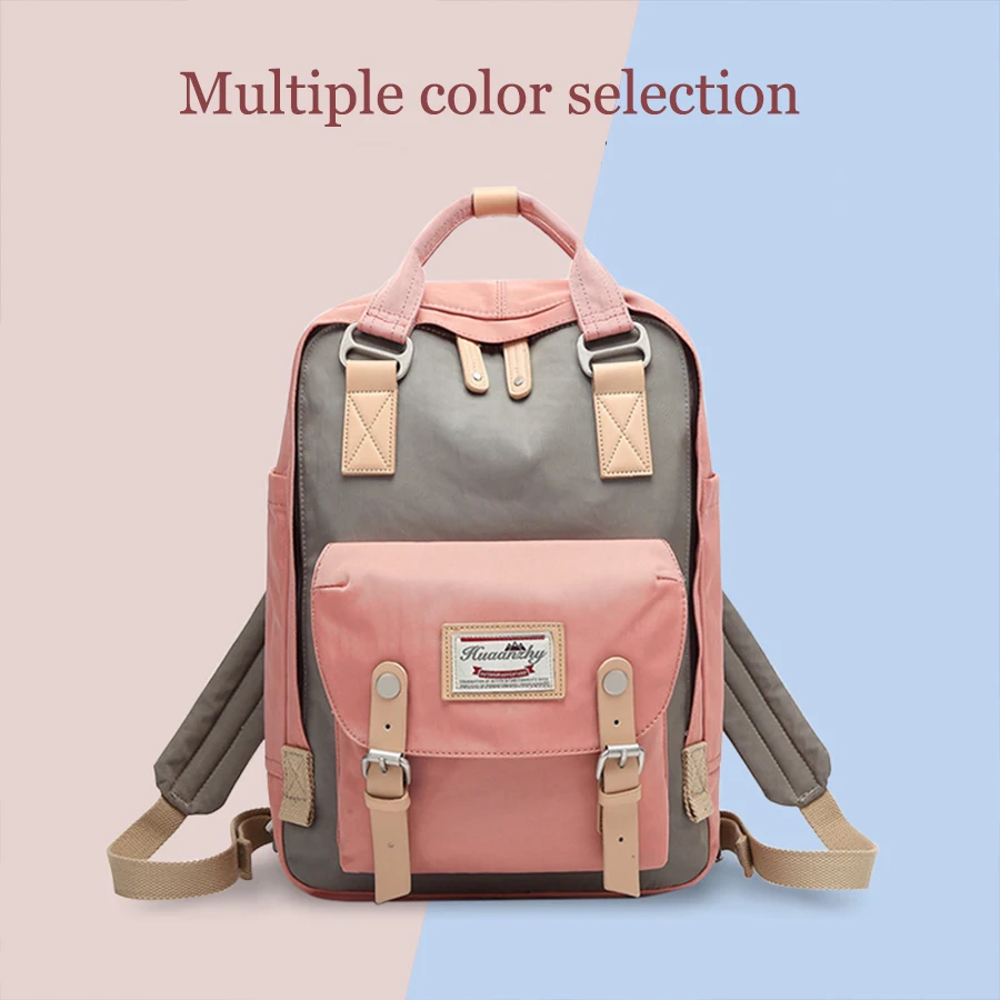 DUSUN Patchwork Preppy Mochila de gran capacidad bolsas para la escuela de los adolescentes Oxford bolsas de viaje portátil Mochila