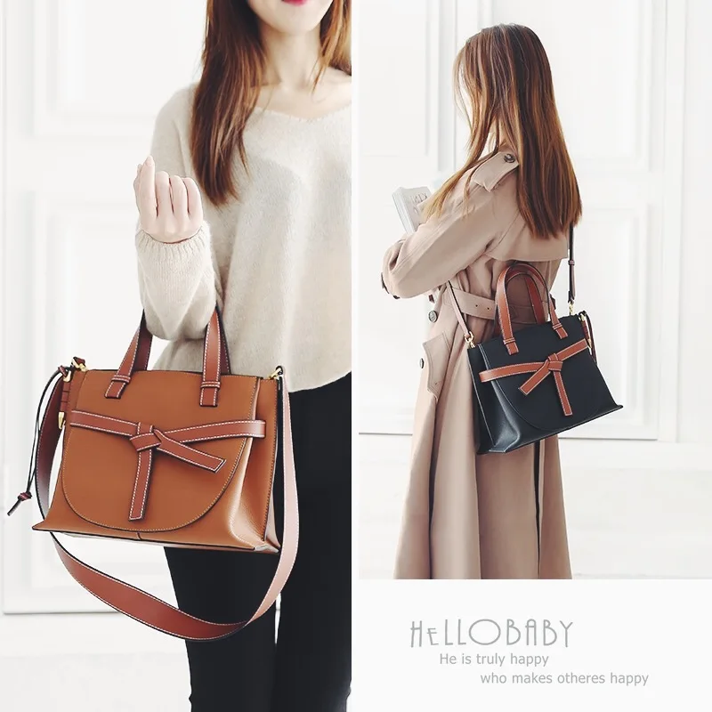 

Genuine Leather handbag for women Fashion Brand designer Shoulder Bags Cow Leather Crossbody Bag Ladies Trapeze Tote Bag