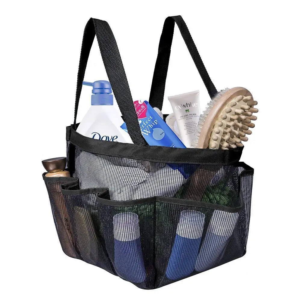 Portable Mesh Shower Caddy, Quick Dry Shower Tote Hanging Bath