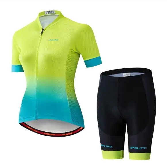 JPOJPO комплекты Джерси для велоспорта, Женская гоночная футболка для езды на велосипеде, одежда Ropa Ciclismo, летние комплекты Джерси с коротким рукавом для велоспорта - Цвет: JP2016