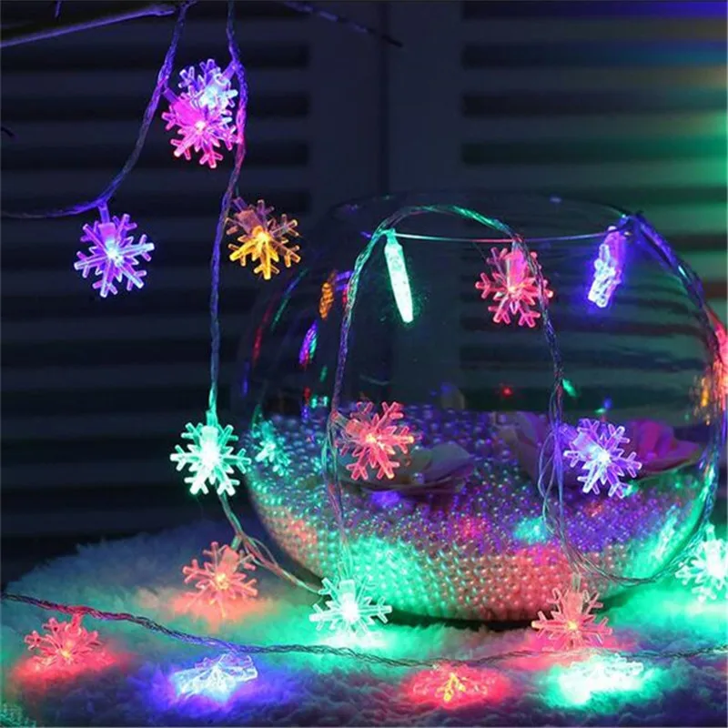 3M 20LEDS Snowflake LED String Lights Christmas Holiday Lighting for Home Garden Curtain or Party Decoration Powered by Battery 3M 20LEDS Snowflake LED String Lights Christmas Holiday Lighting for Home Garden Curtain or Party Decoration Powered by Battery