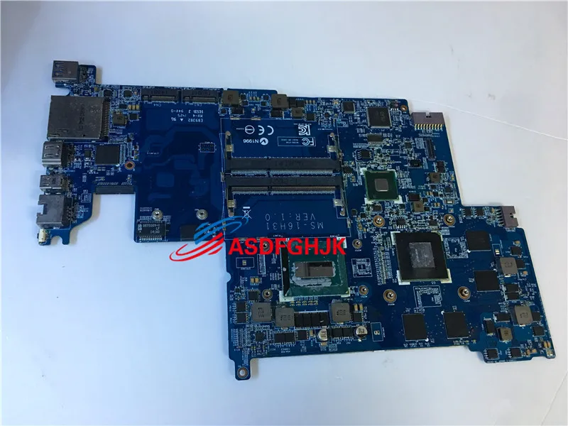 Оригинальная материнская плата для ноутбука MSI GS60 серии WS60 с I7-4710HQ и K2100M MS-16H31 MS-16H3 TESED OK
