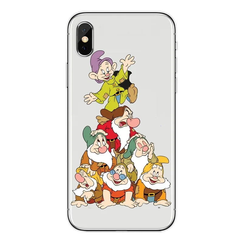 Белоснежка и семь гномов силиконовый чехол ТПУ для iPhone X 8 7 6 6S Plus 5S 5C SE XS