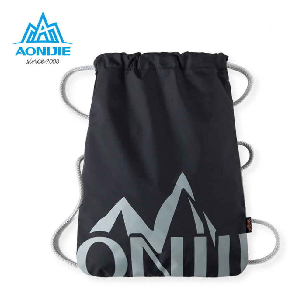 AONIJIE Man Women Drawstring Climbing Backpack 3D Travel Softback Bag