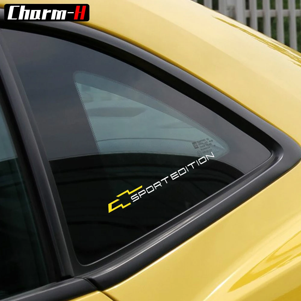 

2PCS Car Styling Reflective White Sport Edition Window Graphic Decal Sticker for Chevrolet Cruze Aveo Orlando Captiva Epica Trax