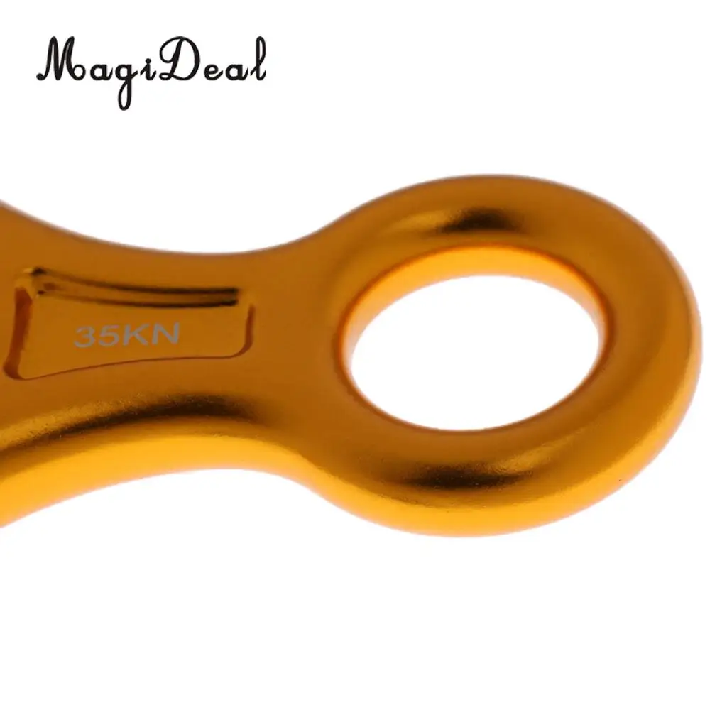 MagiDeal 35KN Figure 8 Shape Descender Rock Climbing Rappel Belay Device 3 Colors for Rappelling Rescue Rock Climbing Caving