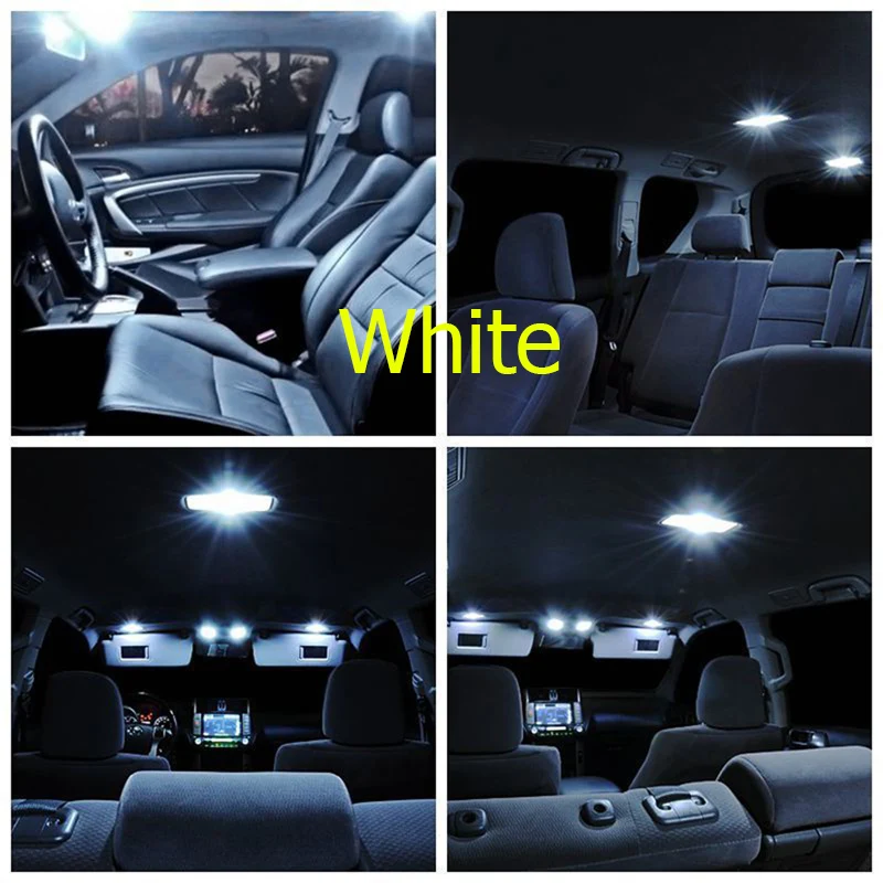 9 шт. белый Ледяной Синий ЖК лампочки для 2010- Шевроле Equinox Интерьер Пакет Комплект номерной знак лампа Chevy-EF-05