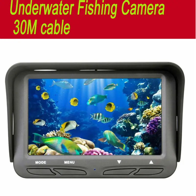 

30m Underwater Fish cameras Finder Sea Real-time Live Underwater Ice Video Fishfinder Fishing Camera IR Night Vision 4.3 screen