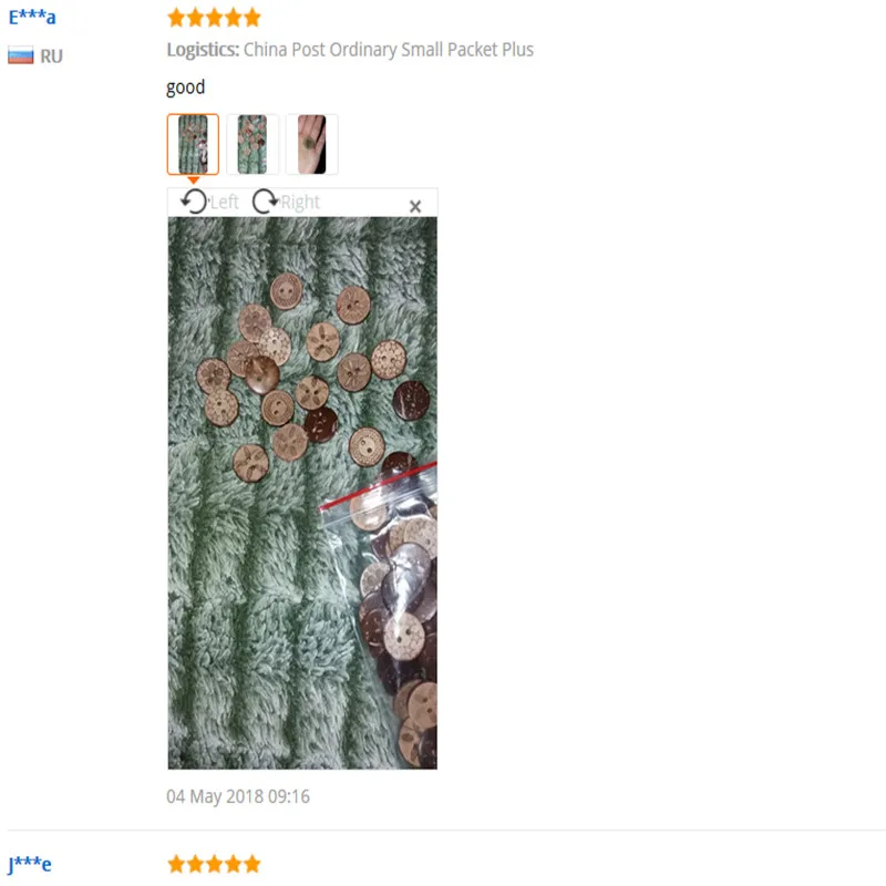 New! 50 Pcs Mixed Pattern Coconut Shell 2 Holes Sewing Buttons DIY Scrapbooking 18mm AC16 Drop Shipping 4