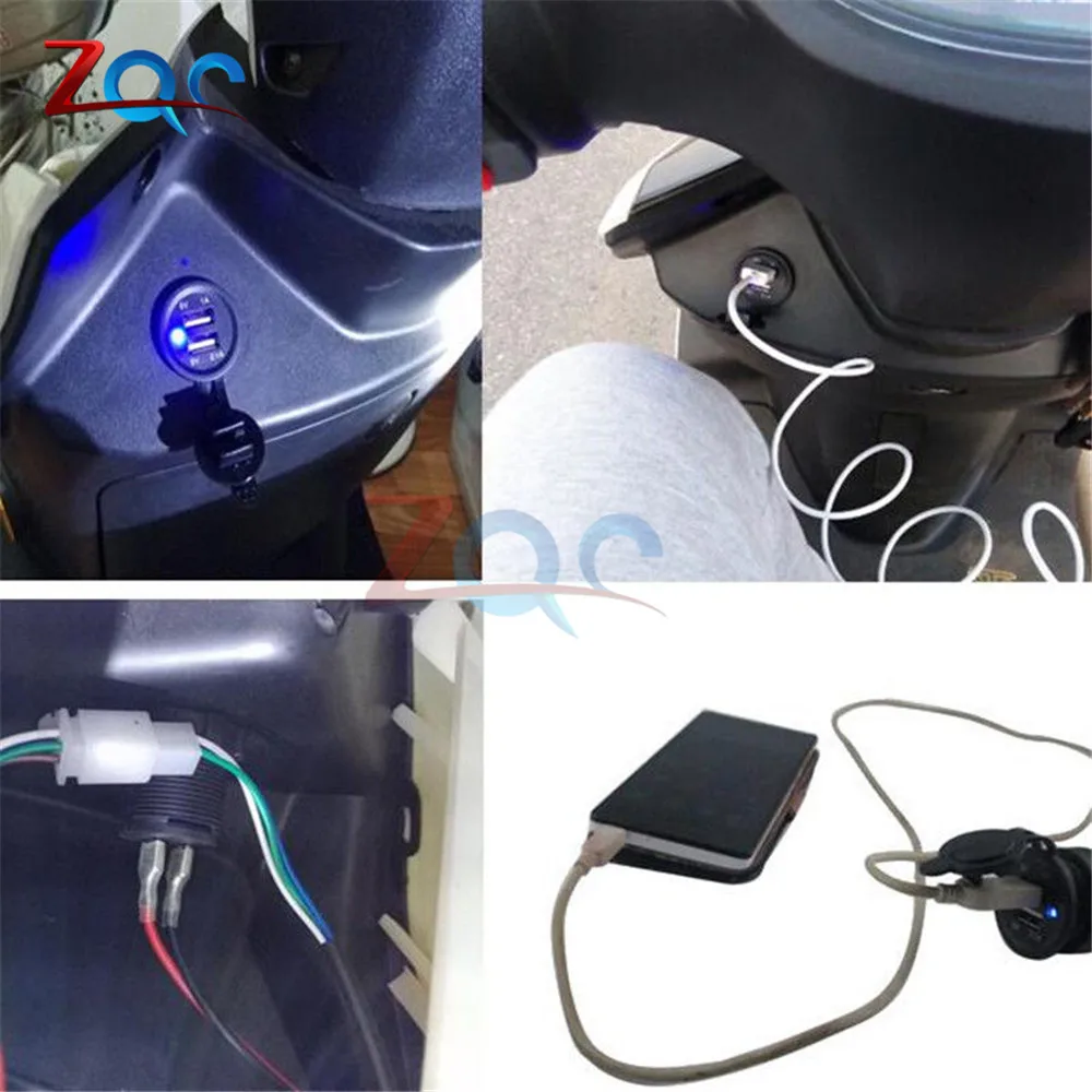 Сплиттер двойной USB порт прикуриватель гнездо Автомобильный адаптер питания для зарядного устройства 12-24 В адаптер питания