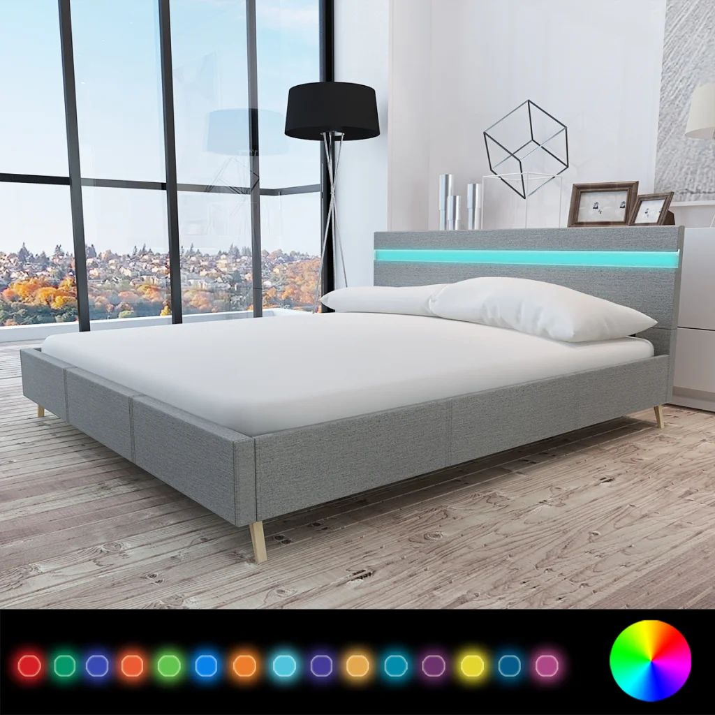 iKayaa modern design Bed artificial leather wood bed