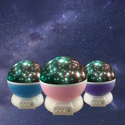 Новинка люминесцентные игрушки романтическое звездное небо Светодиодный Ночник проектор батарея USB подарки для детей лампа для детской