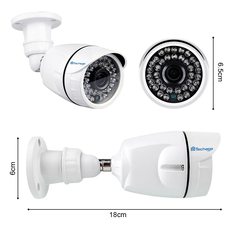Techage система безопасности камеры 4CH 1080 P AHD DVR комплект 2 шт. 2MP IR Cut наружная
