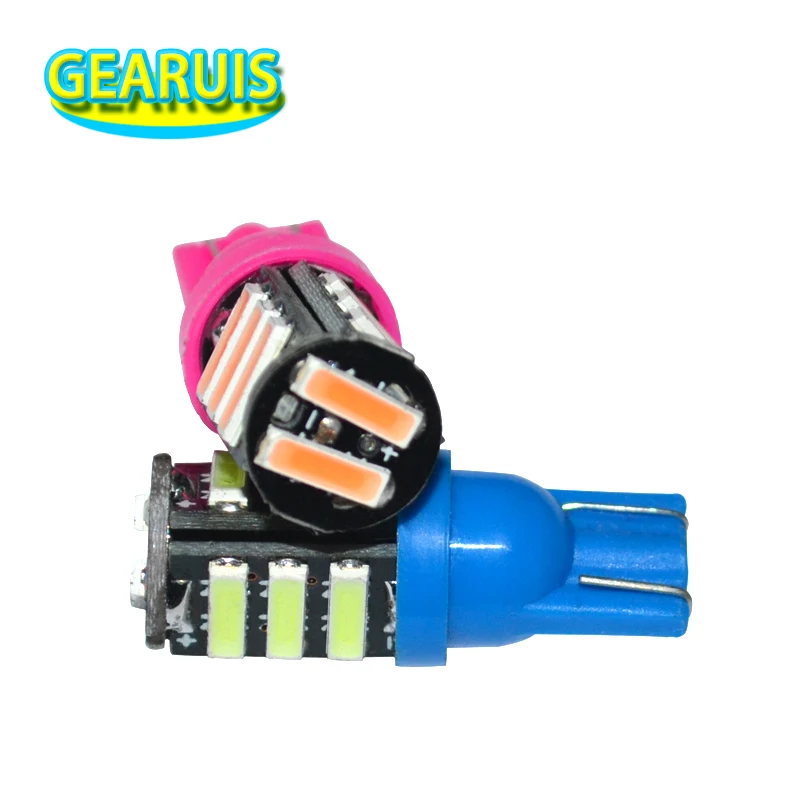 

10 шт., Сверхъяркие автомобильные лампы W5W T10 11 SMD 7020 80 мА 194 168 12 В