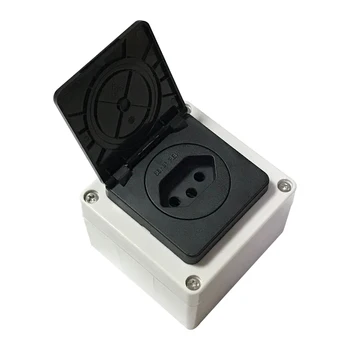 

Brazil Waterproof Dustproof Industrial Socket 10A 250V IP44 AC Power Socket Power Connector Plug Electrical Socket