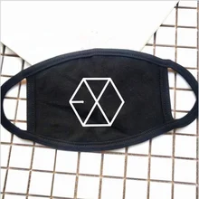 Kpop EXO хлопок лицевая маска Baekhyun Sehun Xiumin Мода Анти-пыль маска Защитная повязка намордник