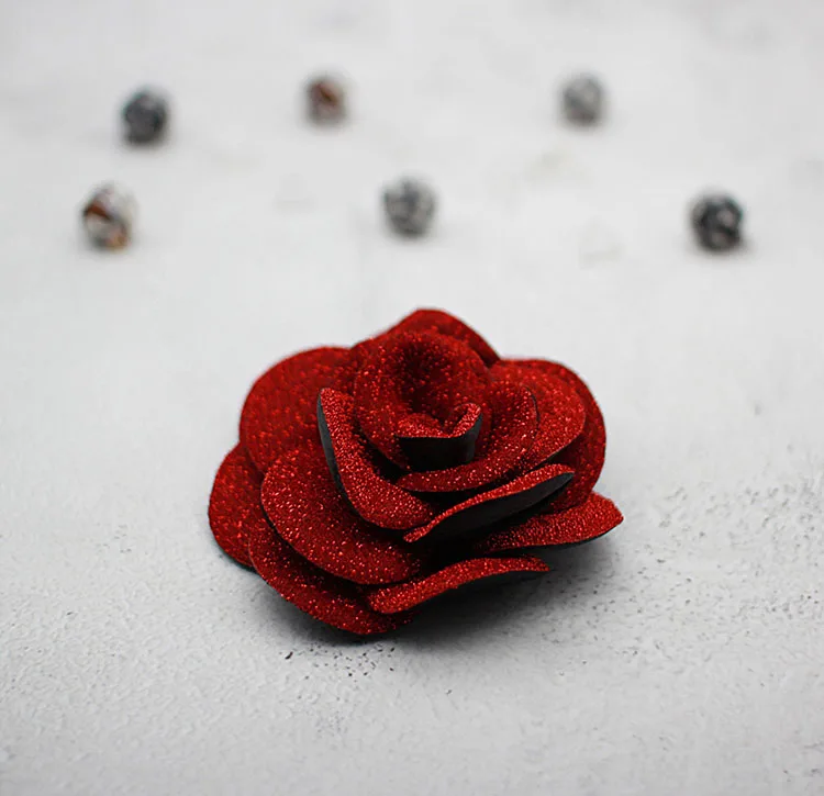 Корейский цветок из текстиля брошь свитер пальто свежий день соответствующие ювелирные украшения женская одежда обувь сумка