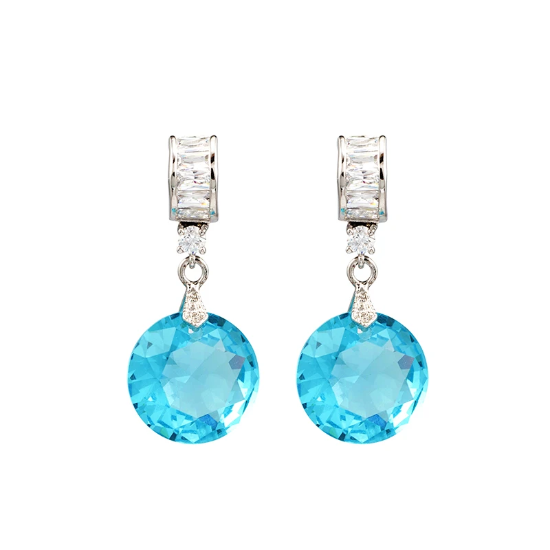 Женские серьги кольца с фианитом 12 цветов|hoop earrings men|earrings ballhoop bead |