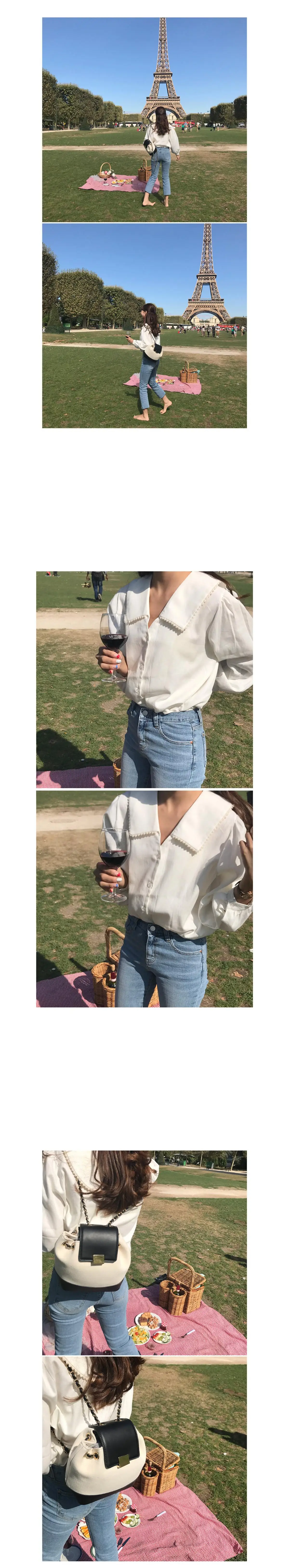 Camisa branca bordada de renda, blusa feminina