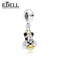 EDELL 925 пробы 100% серебро 797493 ENMX колдун висит шарм оригинальный женские украшения подходит для Рождественский подарок