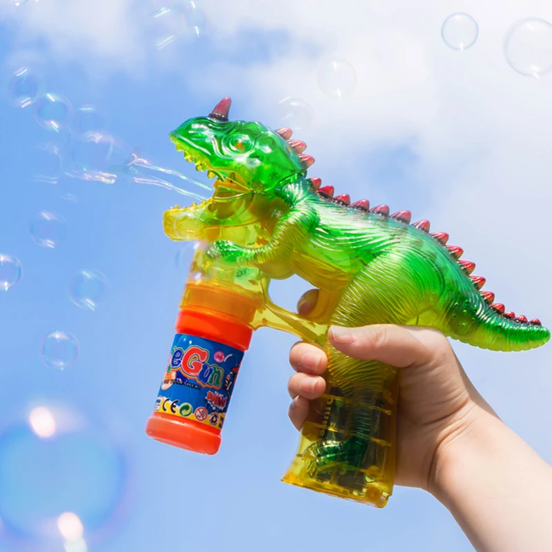light up dinosaur bubble wand