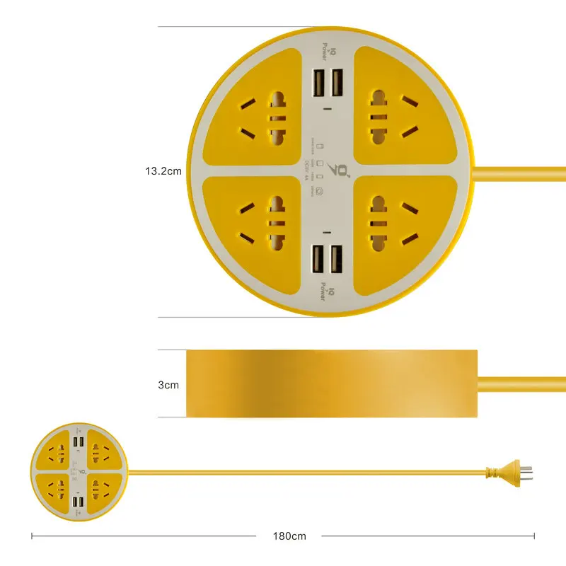 Новинка года lemon розетка зарядное устройство поп розетка с 4 usb-портами для iPhone samsung huawei xiaomi зарядное устройство
