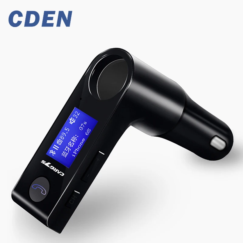 Wireless Bluetooth Car MP3 Player FM Transmitter with Dual USB cigarette Lighter Port Car Kit Support AUX by CDEN Wireless Bluetooth Car MP3 Player FM Transmitter with Dual USB cigarette Lighter Port Car Kit Support AUX by CDEN