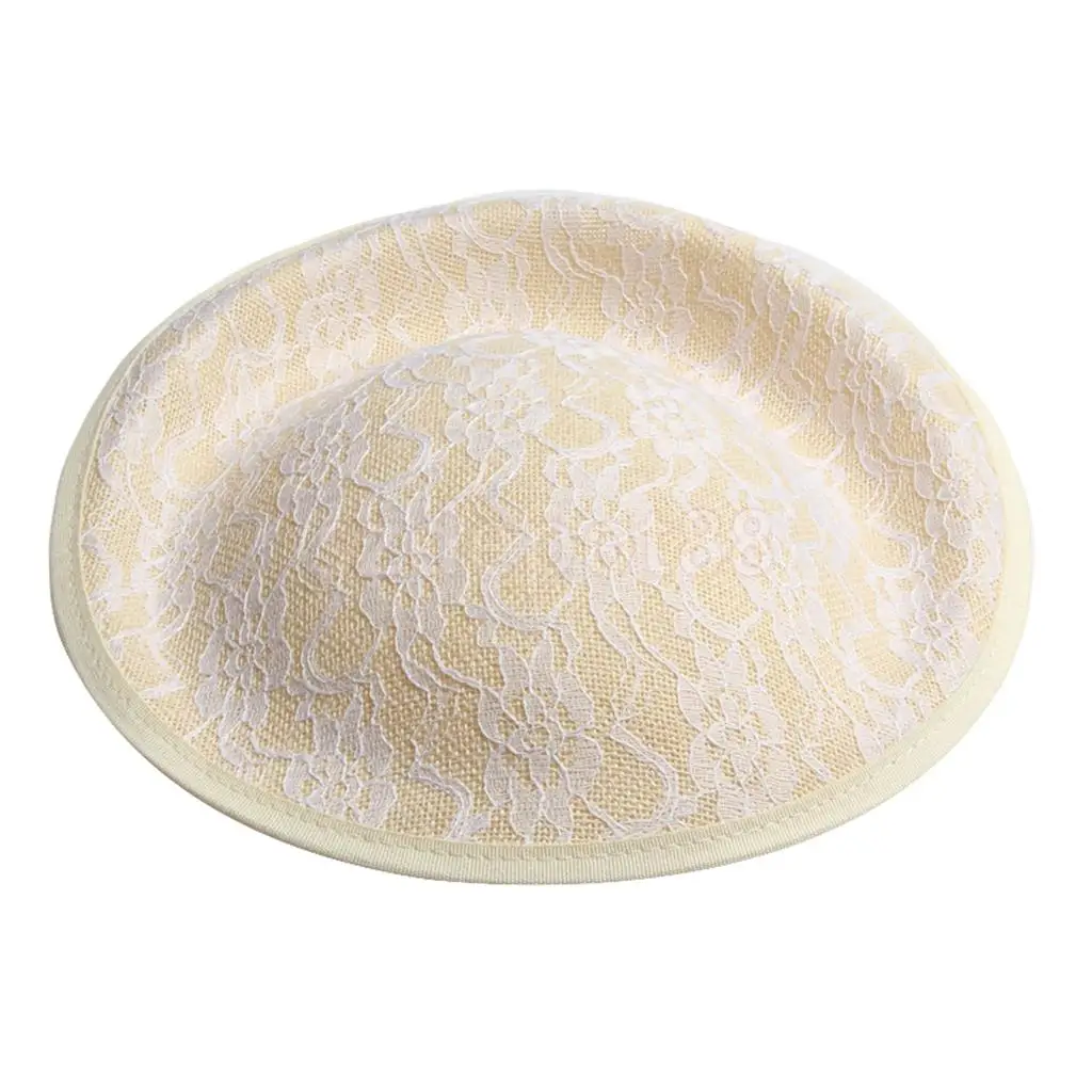 Vintage Sinamay Lace Fascinator Hat Base for Women's Millinery DIY Hat Making