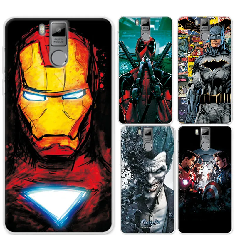 

Soft Tpu Case Cover For OUKITEL K6000 Pro 5.5" Charming Marvel Avengers Iron man Perfect Funda For Oukitel K6000 Pro Phone Cases