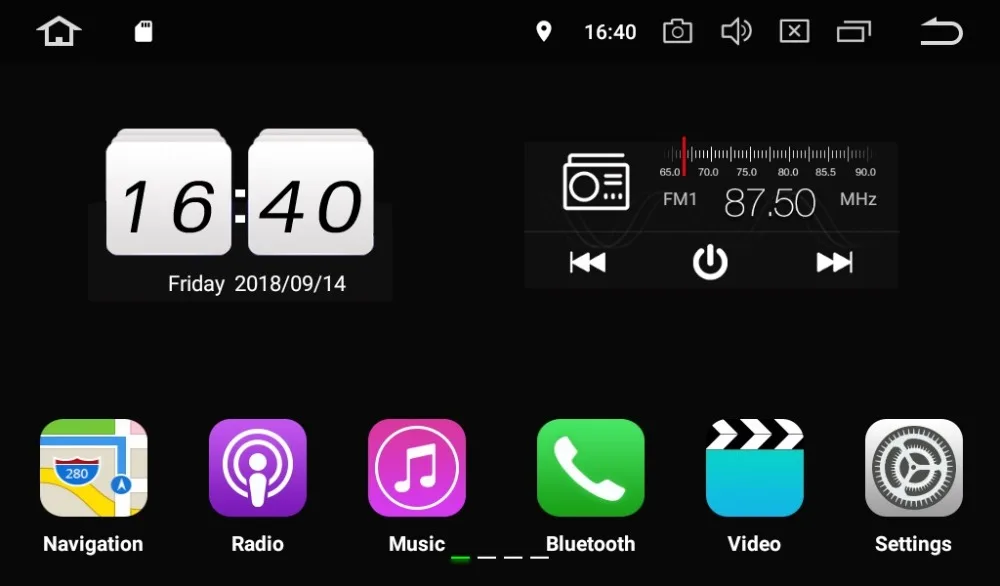 KUNFINE 4 ядра 2 ГБ Оперативная память Android 8 1 автомобиль DVD gps навигации