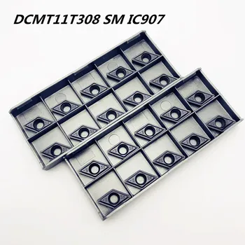 

100PCS Carbide insert DCMT11T308 SM IC907 high precision turning tool lathe tool DCMT11T308 lathe tool Tokarnyy turning blade