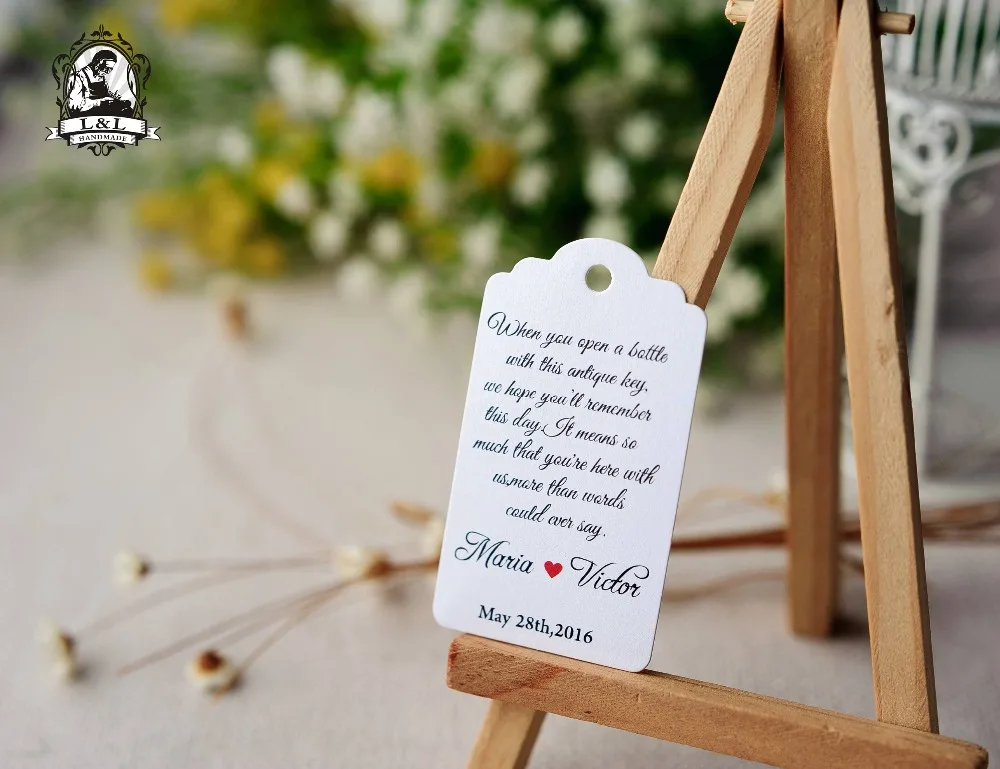 Preise J1 200 stücke 3,5x6,2 cm papier label Label anpassung Literatur und kunst label danke tags personalisierte tag bachelorette tags