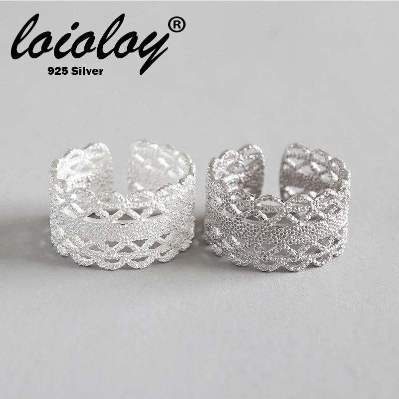

Loioloy 100% 925 Sterling Silver Rings for Women Wedding Engagement Acessories925 Silver Jewelry Big Promotion