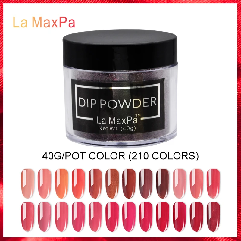 

40 gram Nail art master use Dipping Powder Without Lamp Cure long lasting on nail Crack and Chip Resistant (Color K121-K144)