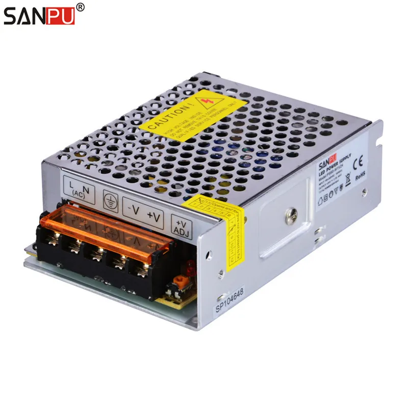 

SANPU SMPS 60W 24V DC Switching Power Supply 2.5A Constant Voltage Single Output AC/DC Transformer Driver 48W 2A Indoor for LEDs