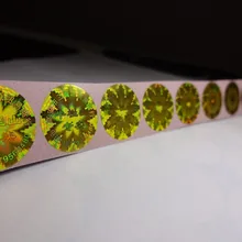 Индивидуальные Сделано недействительными ЗОЛОТО ГОЛОГРАММА печати этикеток, дизайн! Аннулируется, если удалить