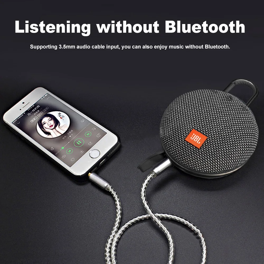 JBL Clip 3 портативный Bluetooth открытый мини динамик беспроводной IPX7 водонепроницаемый сабвуфер стерео бас музыкальный плеер с микрофоном