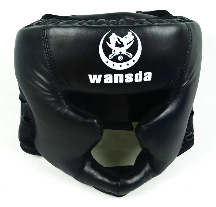 Боксерский шлем протектор для головы взрослого ребенка тренировочный головной убор ММА Муай Тай кикбоксинг полупокрытые шлемы