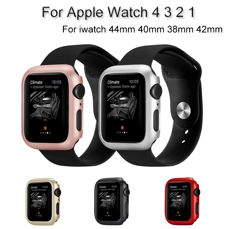 

Luxury PC Watch Case For Apple Watch 4 3 2 1 Frame Shell For iwatch 44mm 40mm 38mm 42mm Bumper Protective Cover Accessories