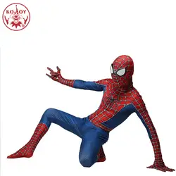 Костюм Человека-паука для взрослого 3D печатных лайкра спандекс человек паук косплэй для Хэллоуина Superhore костюмы мальчиков